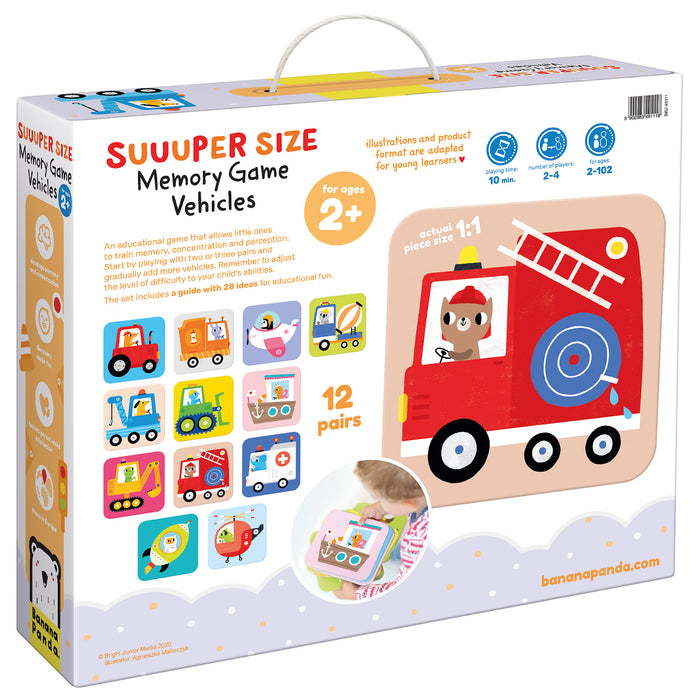 Banana Panda Suuuper Size Memory Game Vehicles
