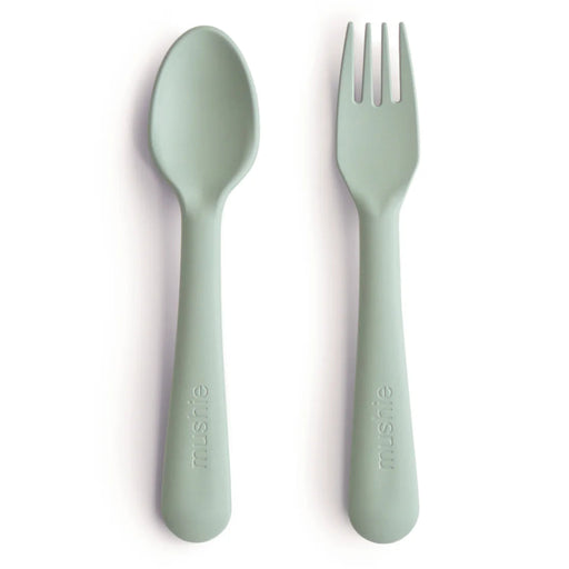 Mushie Dinnerware Fork & Spoon Set - Cullen's Babyland & Playland