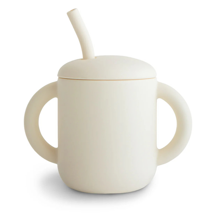 Mushie Silicone Training Cup + Straw