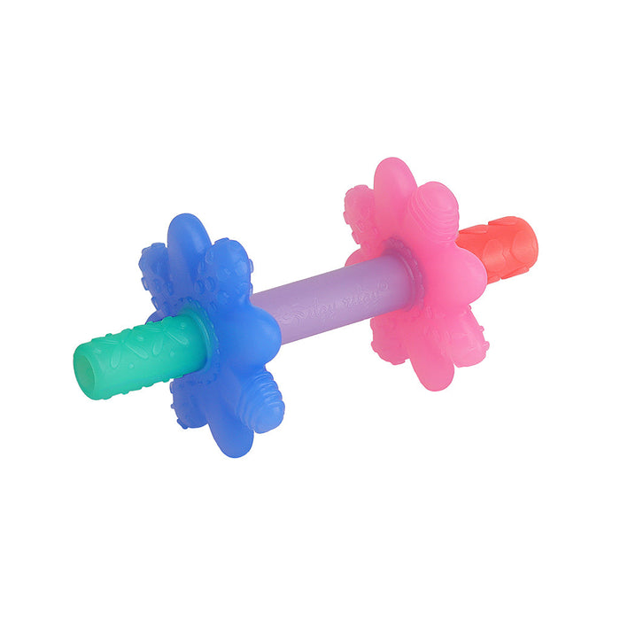 Itzy Ritzy Teensy Tube Teether | Pink Rainbow