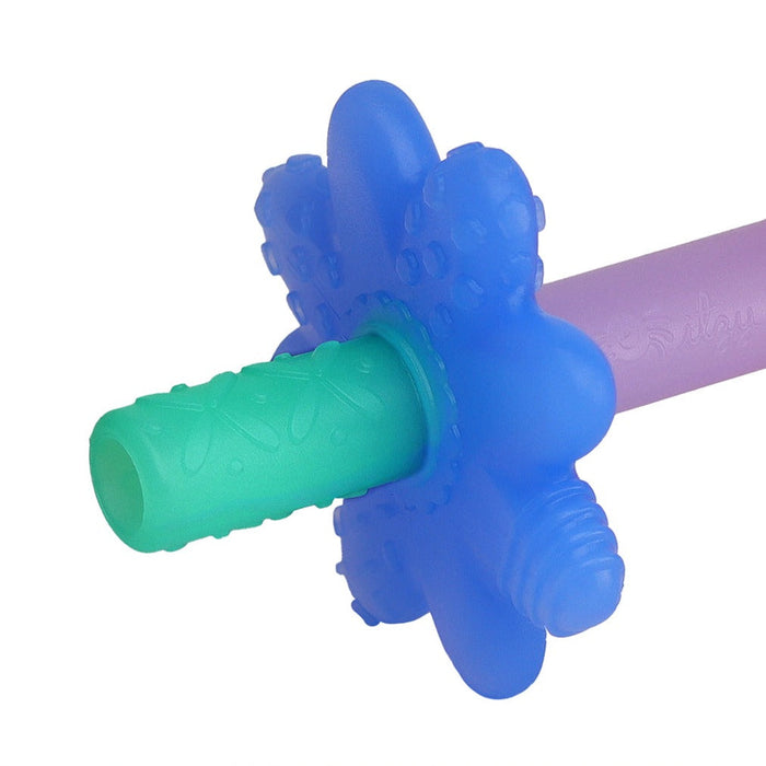Itzy Ritzy Teensy Tube Teether | Pink Rainbow
