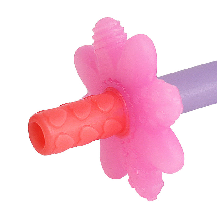 Itzy Ritzy Teensy Tube Teether | Pink Rainbow