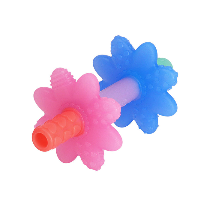 Itzy Ritzy Teensy Tube Teether | Pink Rainbow