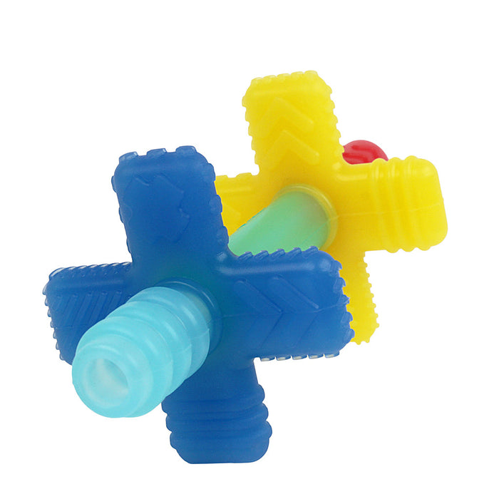 Itzy Ritzy Teensy Tubes Teether | Rainbow