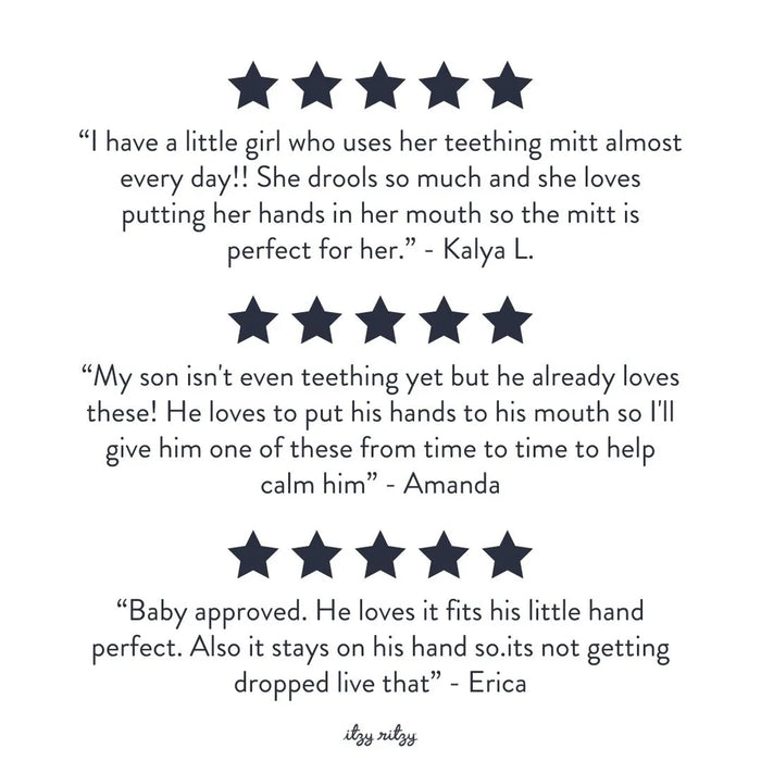 Itzy Ritzy Silicone Teething Mitt | Sloth