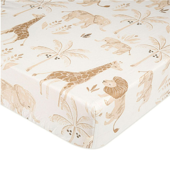 Crane Baby Kendi Crib Sheet Safari