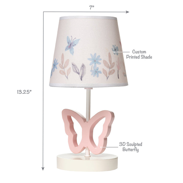 Lambs & Ivy Baby Blooms Lamp with Shade