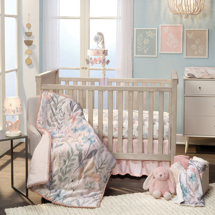 Lambs & Ivy Baby Blooms Lamp with Shade