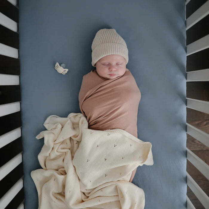 Mushie Stretchy Crib Sheet