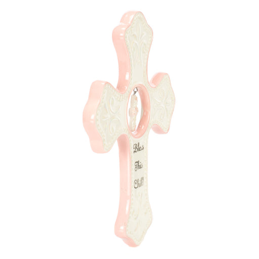 Demdaco Pink Hanging Cross - Cullen's Babyland & Playland