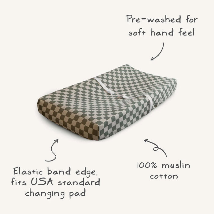 Mushie Muslin Changing Pad Cover