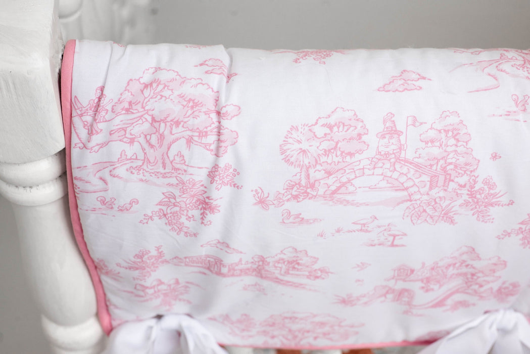 Maison Nola Storyland Toile  Rail Cover - Pink