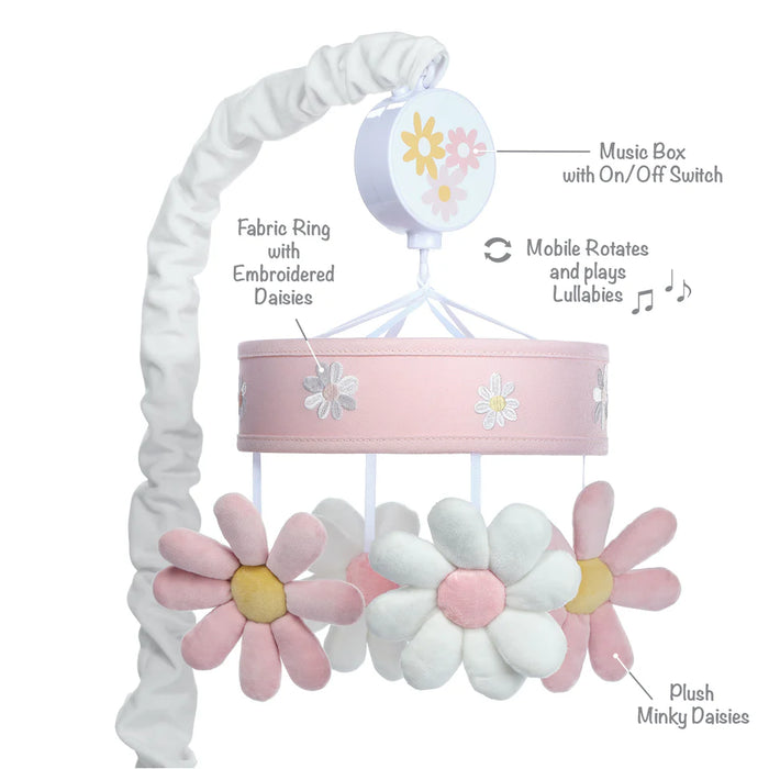 Lambs & Ivy Daisy Dreams Collection Musical Mobile