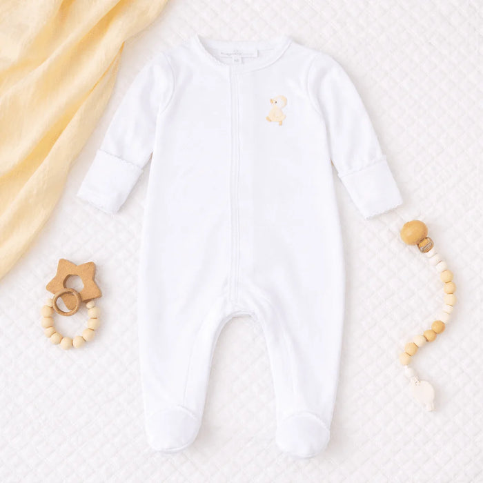 Magnolia Baby Downy Ducklings Embroidered Footie NB