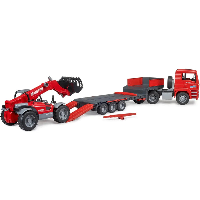 Bruder MAN TGA Loader Truck with Manitou Loader