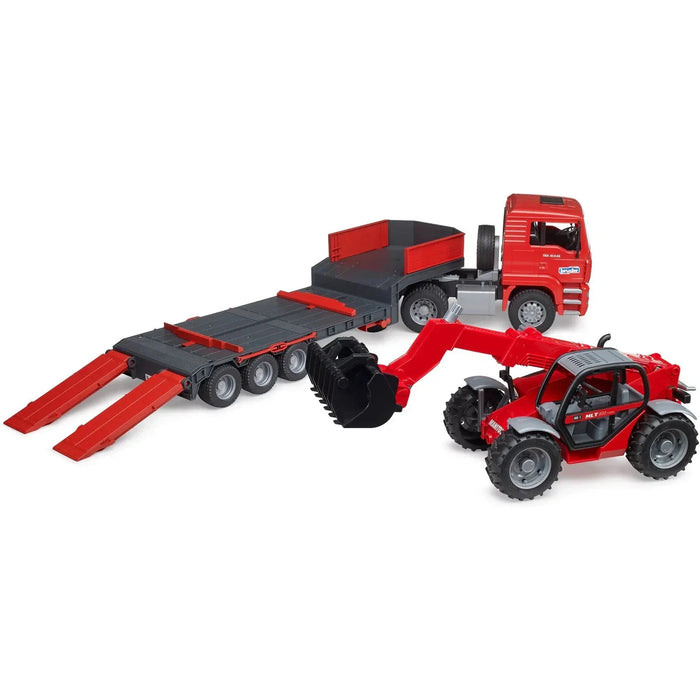 Bruder MAN TGA Loader Truck with Manitou Loader