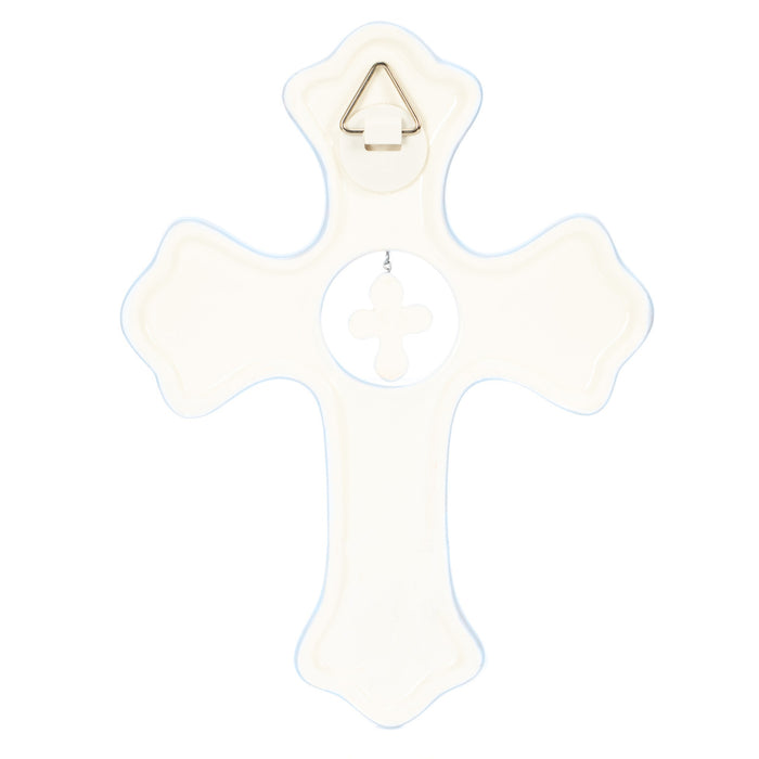 Demdaco Blue Hanging Cross