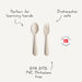 Mushie Dinnerware Fork & Spoon Set - Cullen's Babyland & Playland