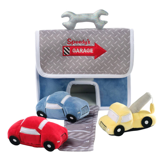 Lambs & Ivy Car Garage Plush Play Set