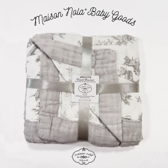 Maison Nola Storyland Cloud Blanket | Toile Grey