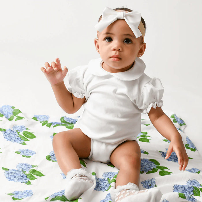 Little Hometown Hydrangeas Swaddle Blanket