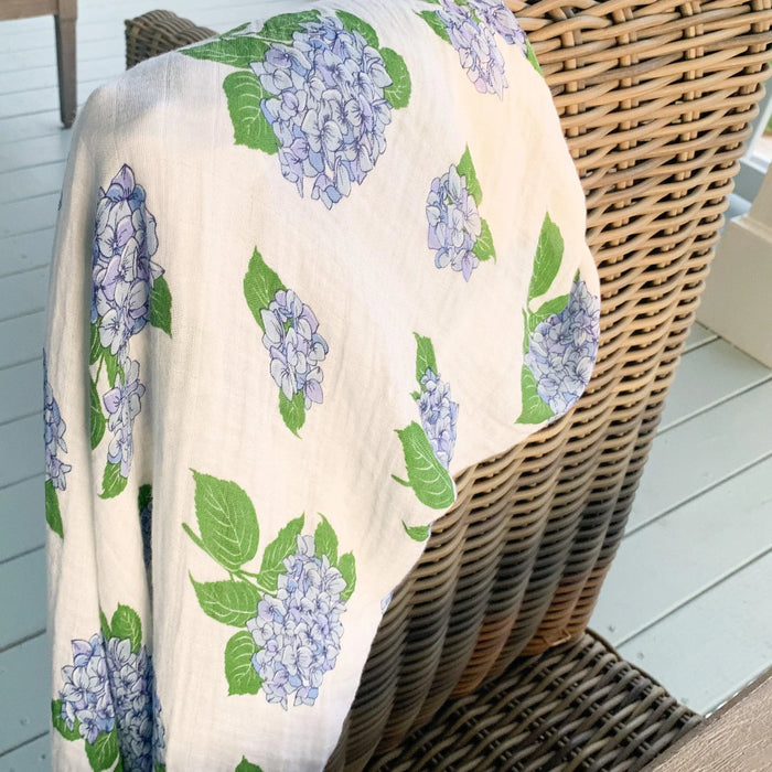 Little Hometown Hydrangeas Swaddle Blanket