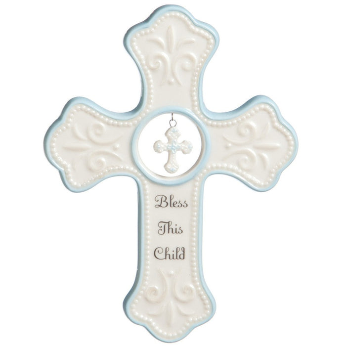 Demdaco Blue Hanging Cross