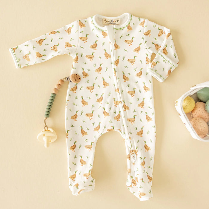 Magnolia Baby Meadowland Mallards Zipper Footie