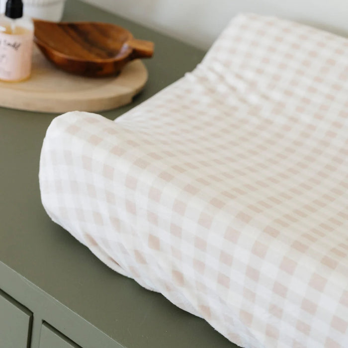 Saranoni Gingham Changing Pad Cover