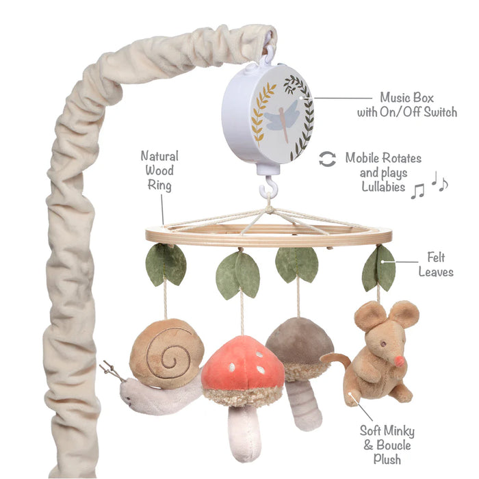 Mushroom Meadow Musical Baby Crib Mobile Soother Toy