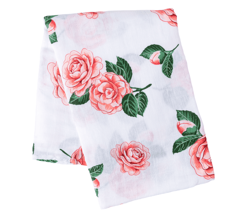 Little Hometown Camellia Swaddle Blanket