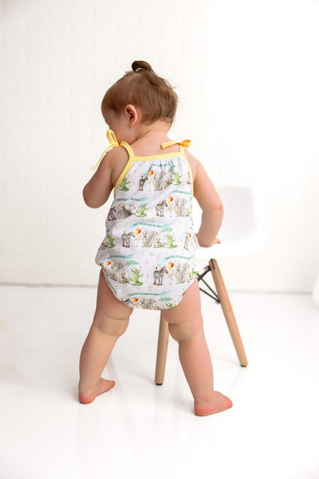 Nola Tawk And They All Asked For You Shoulder Tie Onesie