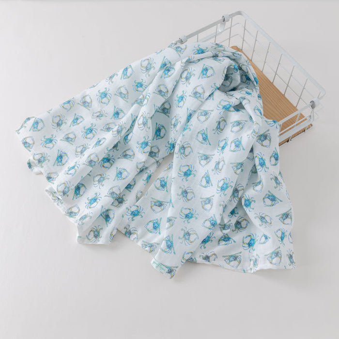 Nola Tawk Catching Crabs Muslin Swaddle Blanket
