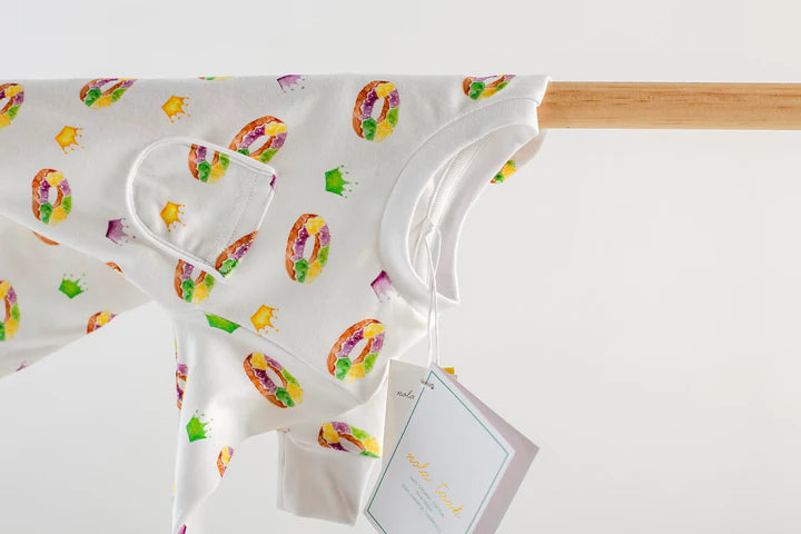 Nola Tawk King Cake Kids Mardi Gras PJs 2 Piece