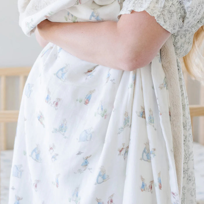 Saranoni Peter Boy Rabbit Bamboo Rayon Muslin/Lush Blanket