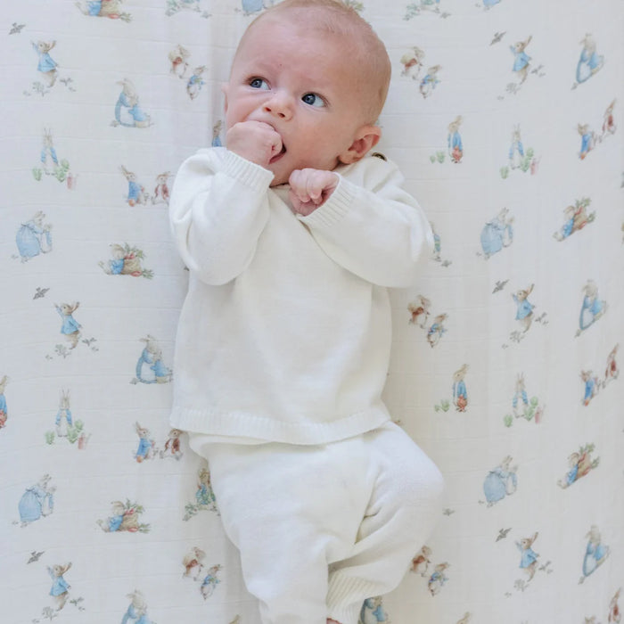 Saranoni Boy Peter Rabbit Crib Sheet