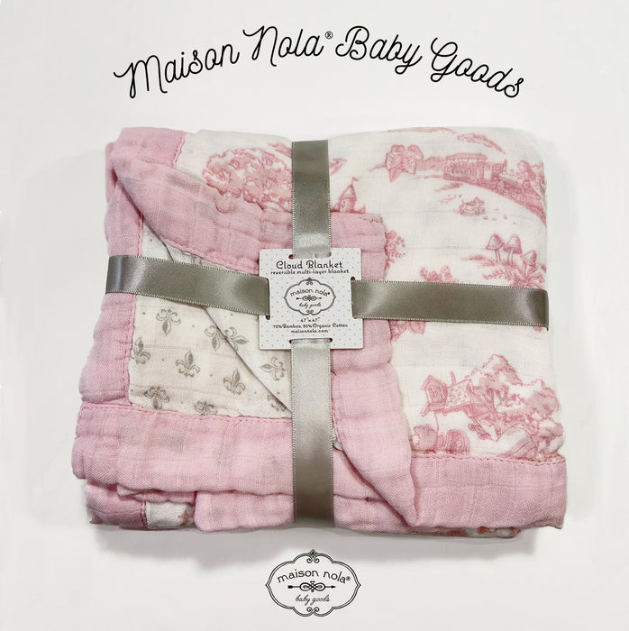 Maison Nola Storyland Cloud Blanket | Toile Pink
