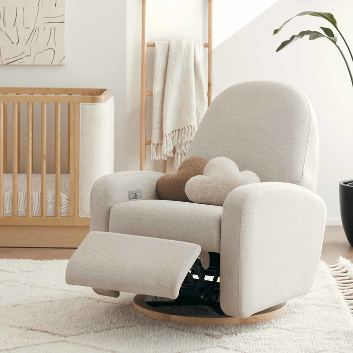Babyletto Nami Electronic Recliner and Swivel Glider Recliner with USB port