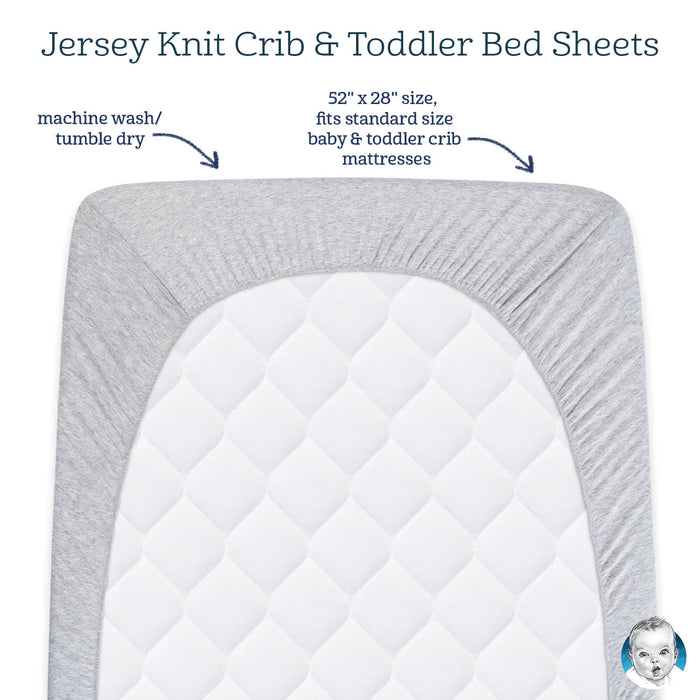 Gerber White Knit Crib Sheet