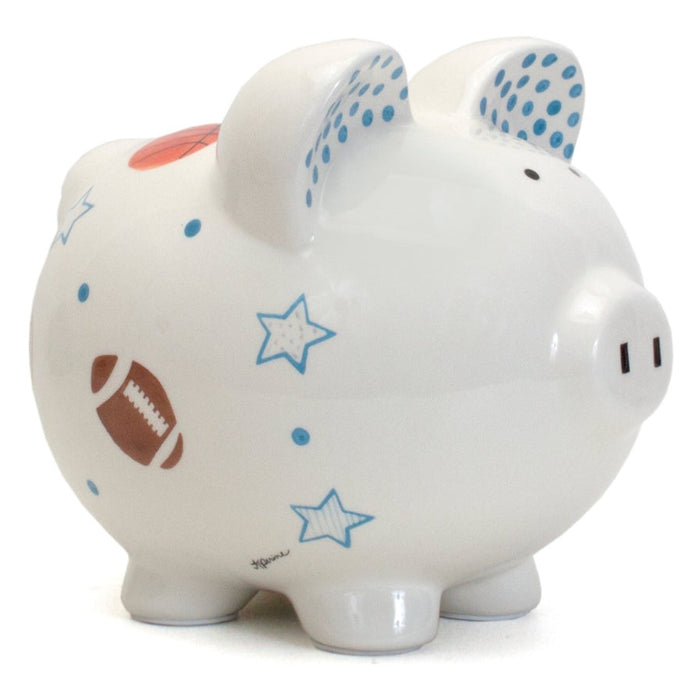 Child To Cherish Sports Paper Star Piggy Bank