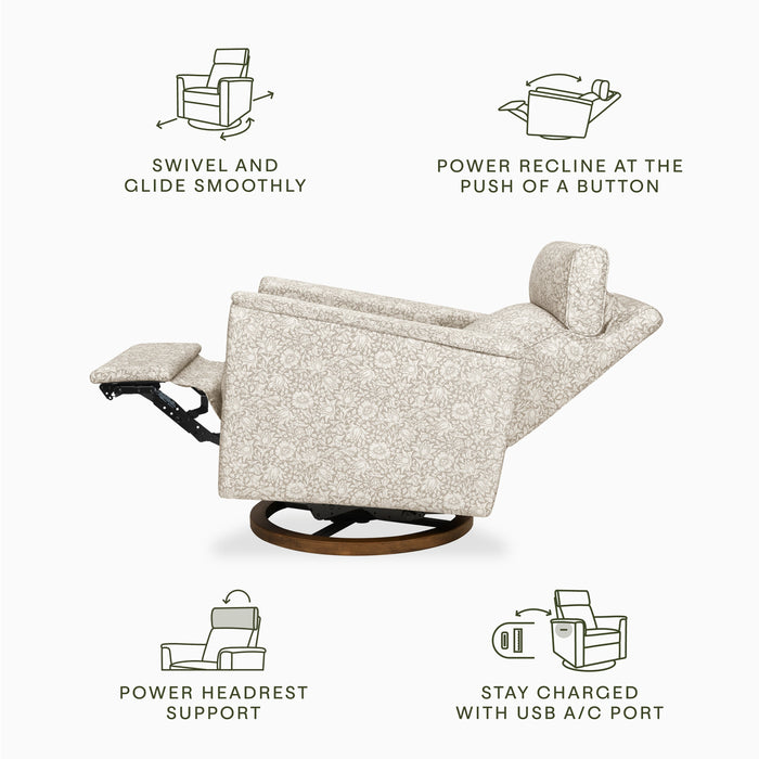 Morris & Co. x Namesake Willa Plus Power Glider Recliner w/ Power Headrest