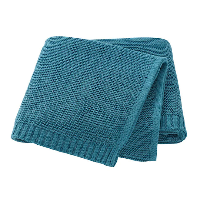 Zsa Zsa & Lolli Naptime Cotton Blanket -Teal