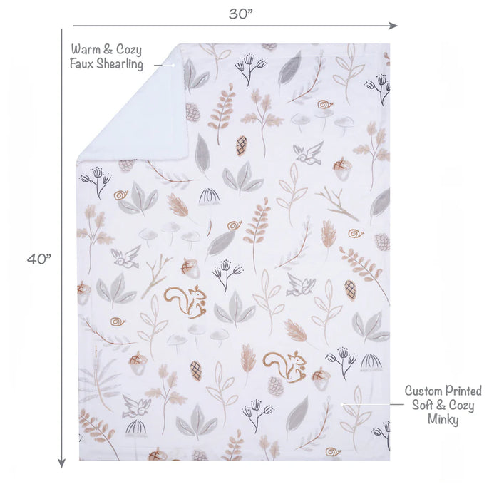 Lambs & Ivy Treetop Fox Blanket