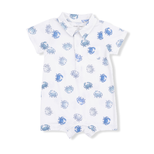 Angel Dear Blue Crabs Polo Shortie - Cullen's Babyland & Playland