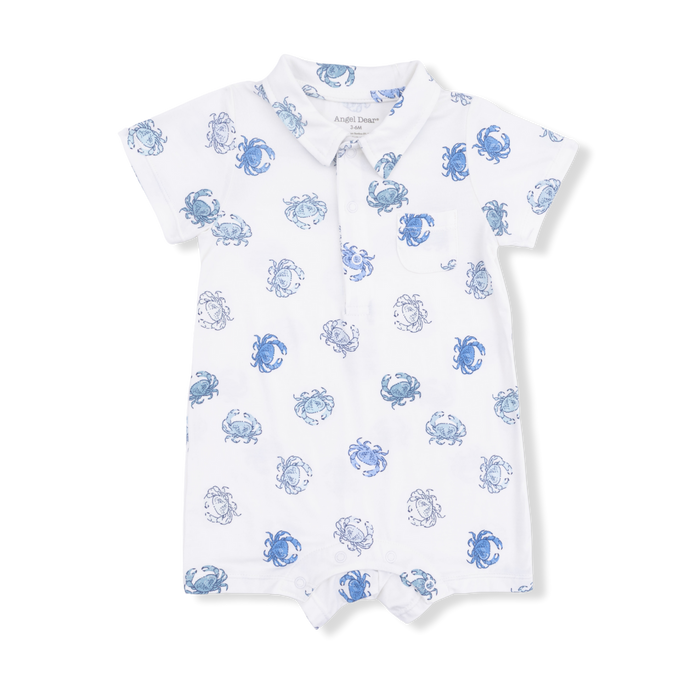Angel Dear Blue Crabs Polo Shortie - Cullen's Babyland & Playland
