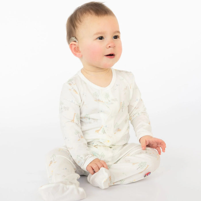 Magnetic Me White Serene Safari Footie