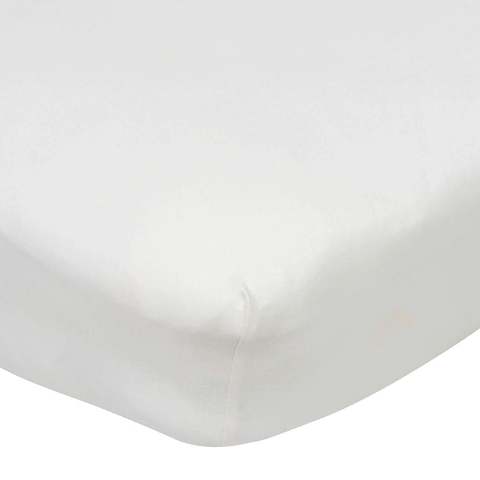 Gerber White Knit Crib Sheet