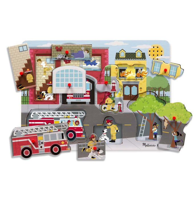 Melissa & Doug Sound Puzzle Around the Fire Station