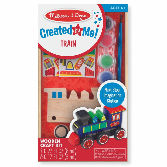 Melissa & Doug Decorate Your Own Wooden Train