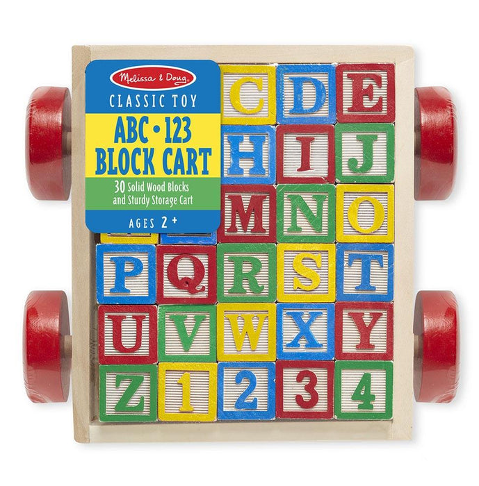Melissa & Doug Classic ABC Block Cart